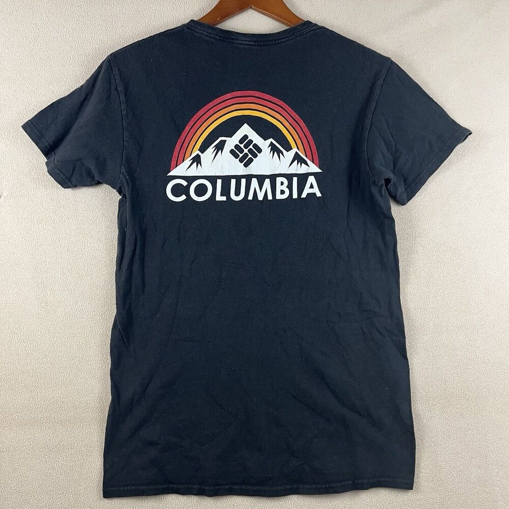 Columbia Sportswear‎ Men’s Small Black Graphic T-shirt Gorpcore Hiking Outdoor